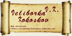 Veliborka Kokoškov vizit kartica